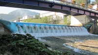 The use of a rubber dam in the system of the hydroelectric power plant function